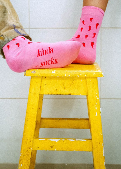 Hot Pink Socks - Kinda Socks